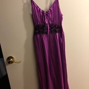 Beautiful purple silk dress by Betsey Johnson!